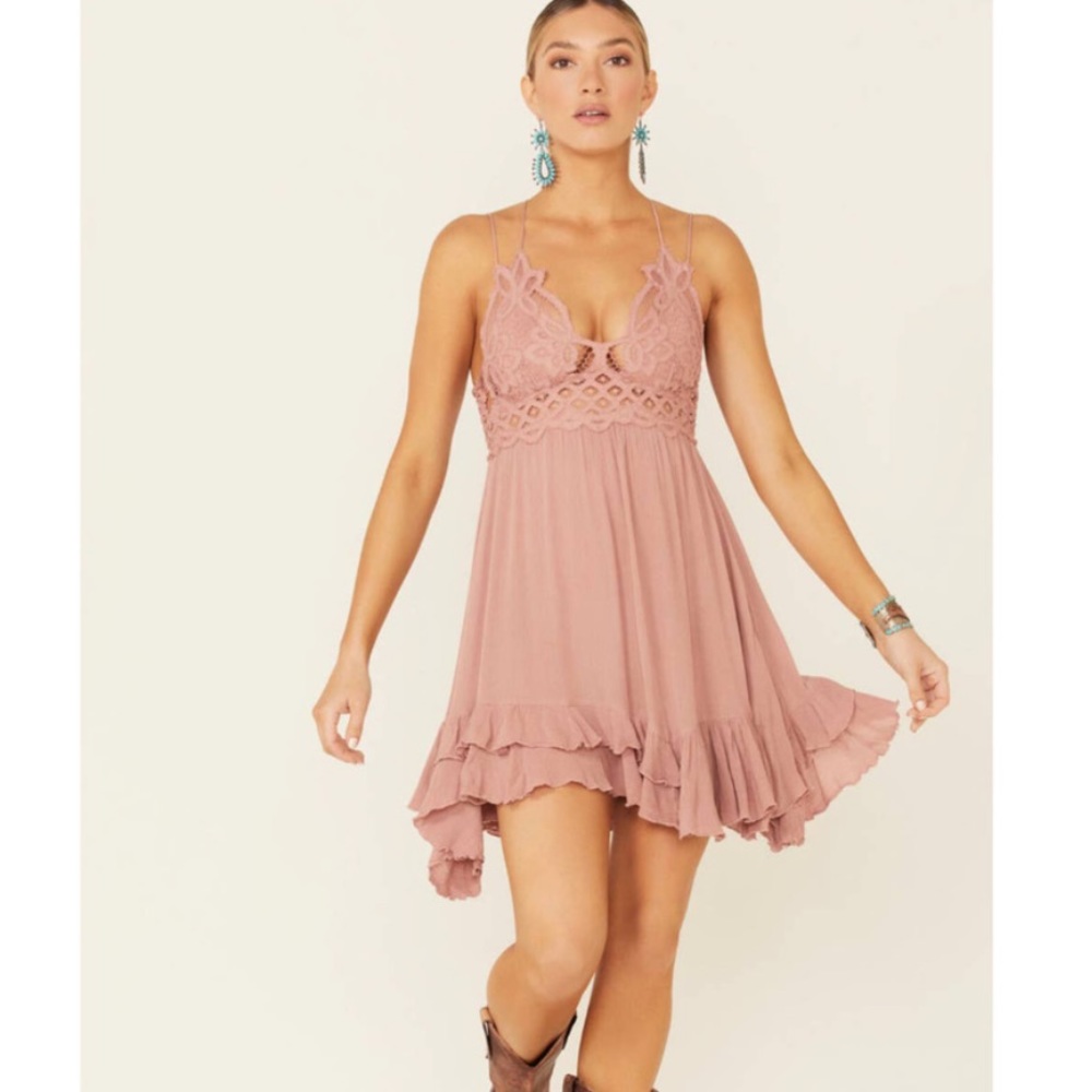 FP Movement Adela Slip Dress, Rose, Small